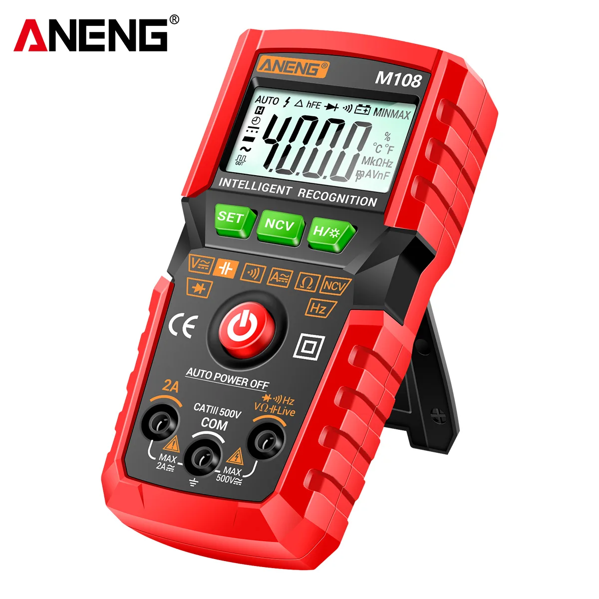 ANENG M108 Mini Digital Multimeter 4000 count Auto tester digital multimeter profesional testeur electrique multimetro test