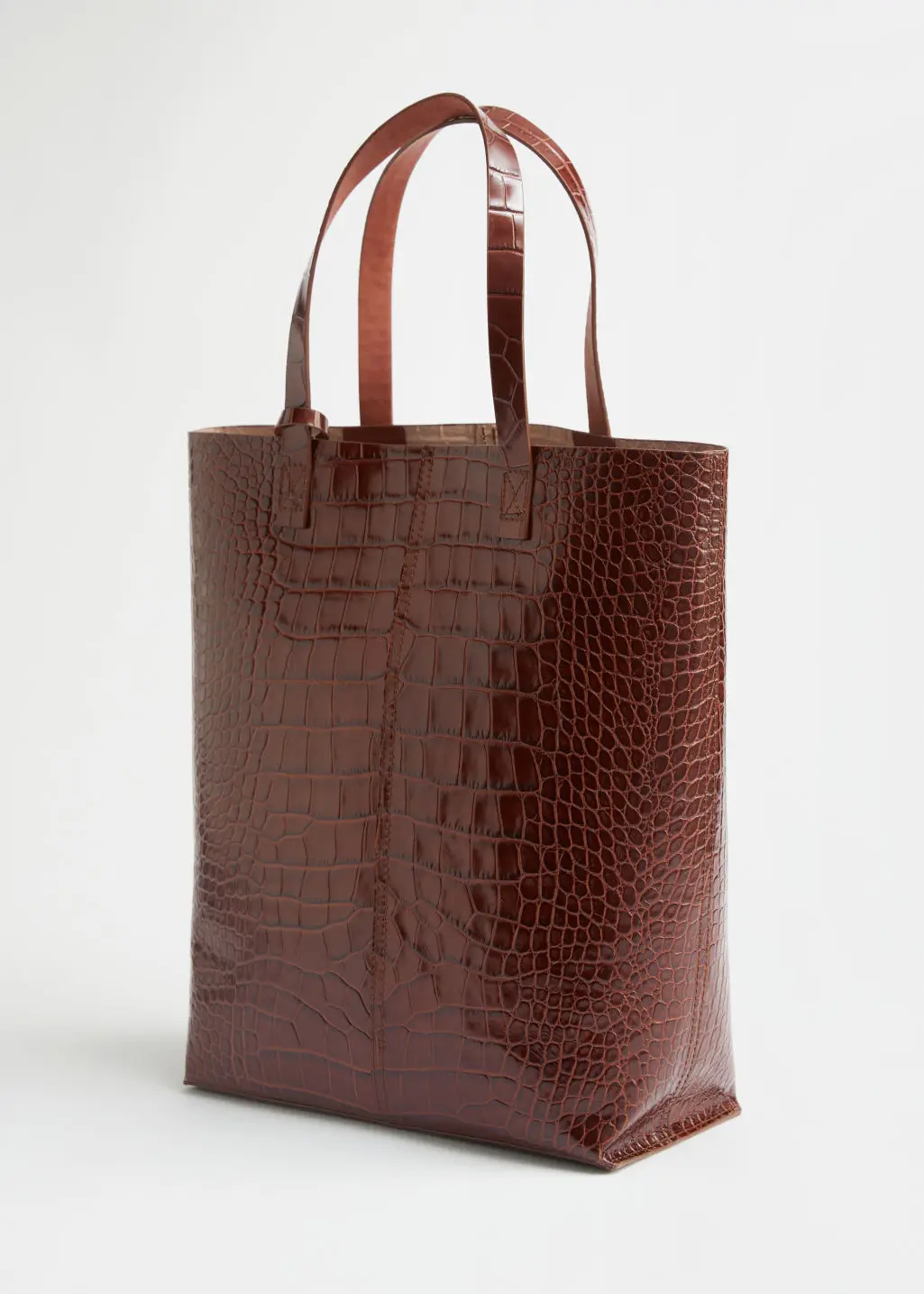 Customized Luxury Large Size Croc Leather Tote Bag Unisex Hand Bag with Pouch