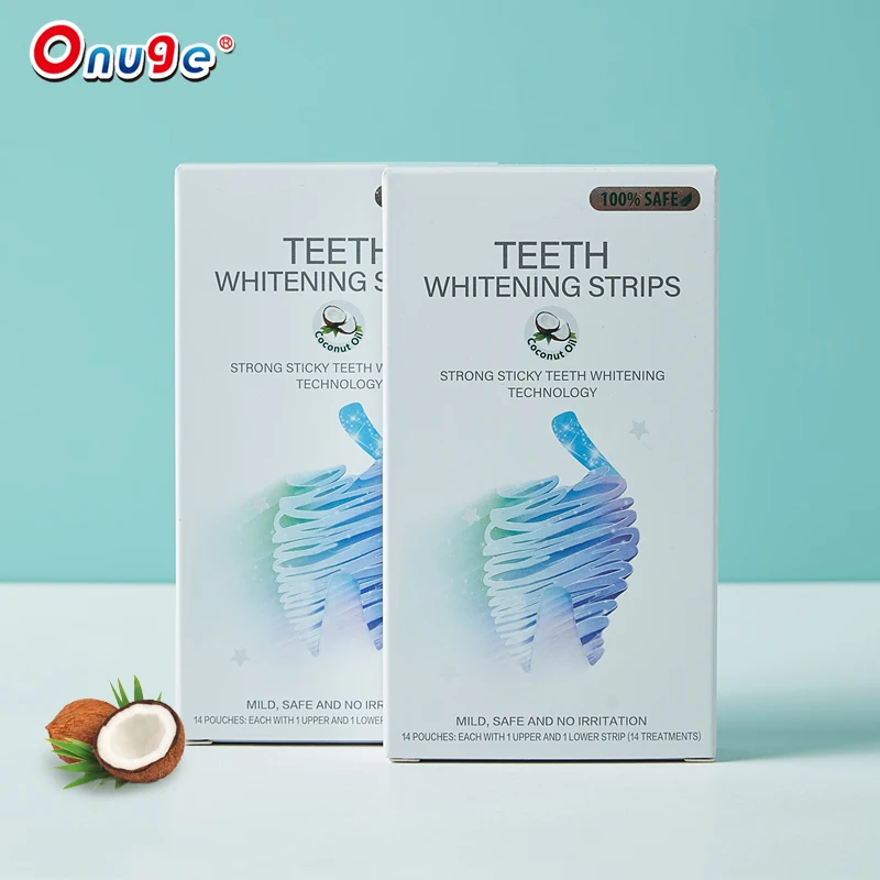 New Design Professional Effects White Strips Oral Hygiene Dental Peroxide Teeth Whitening Strips Coconut