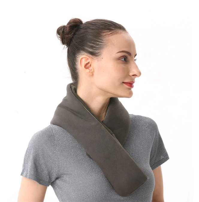 Microwavable Weighted Heating Pad Neck and Shoulder Warming Wrap for Pain Relief