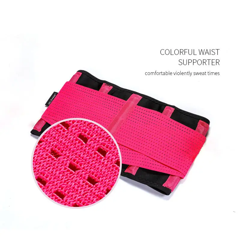 LS0810 Custom logo Waist Trimmer Belt, Slimmer Kit, Weight Loss Wrap, Low Back and Lumbar Support with Sauna Suit