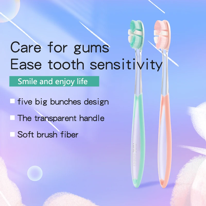 Adult Size Pregnant Woman Type Medical Level 10000 Super Ultra Soft Bristles Plastic Nano Toothbrush