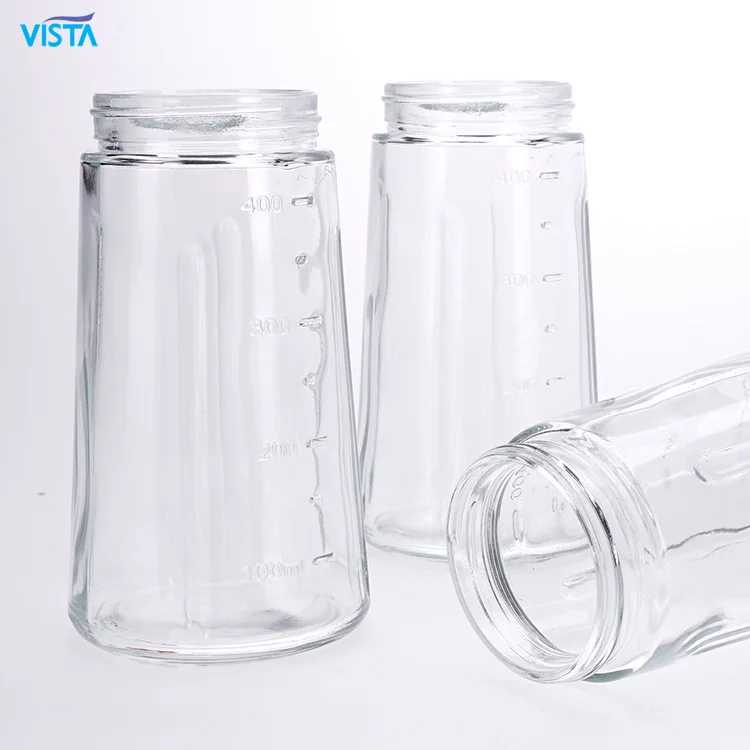 Best quality factory produced scale glass milk bottle glass juice bottle  transparent glass mug with lid milk coffee water cup