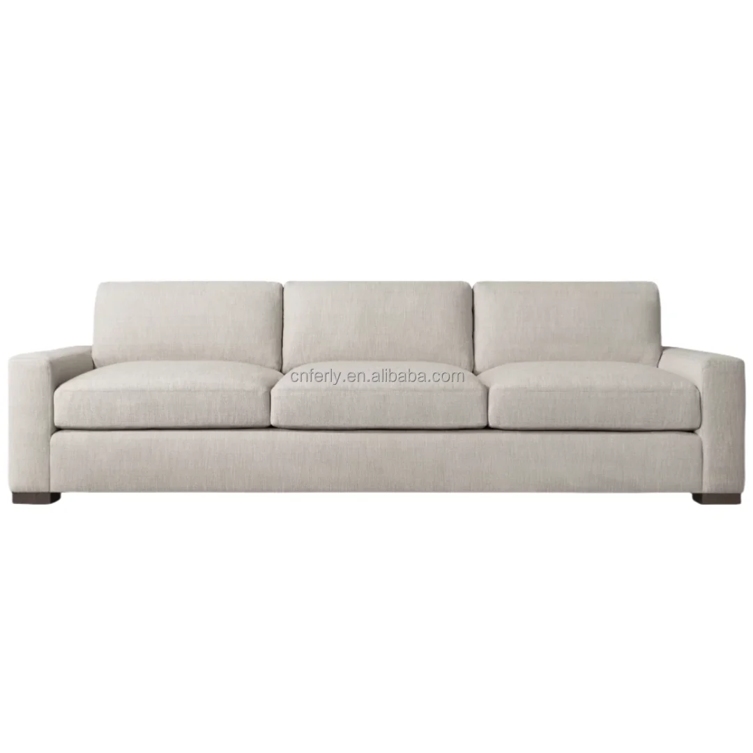 Luxury living room furniture sofa home furniture sofa with an ultra-high back and shelter arms three seat sofa