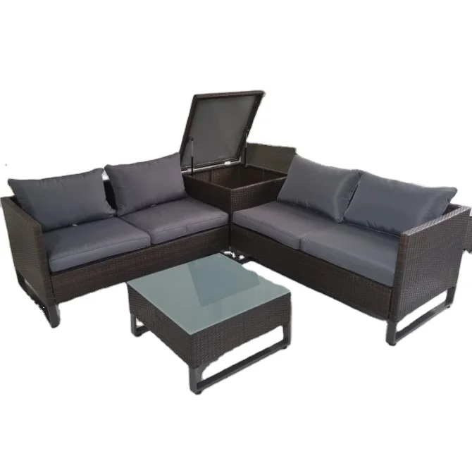 
outdoor garden rattan wicker sofa set 