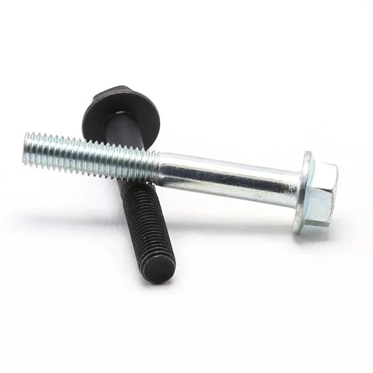  Customize white black hexagon screw flange