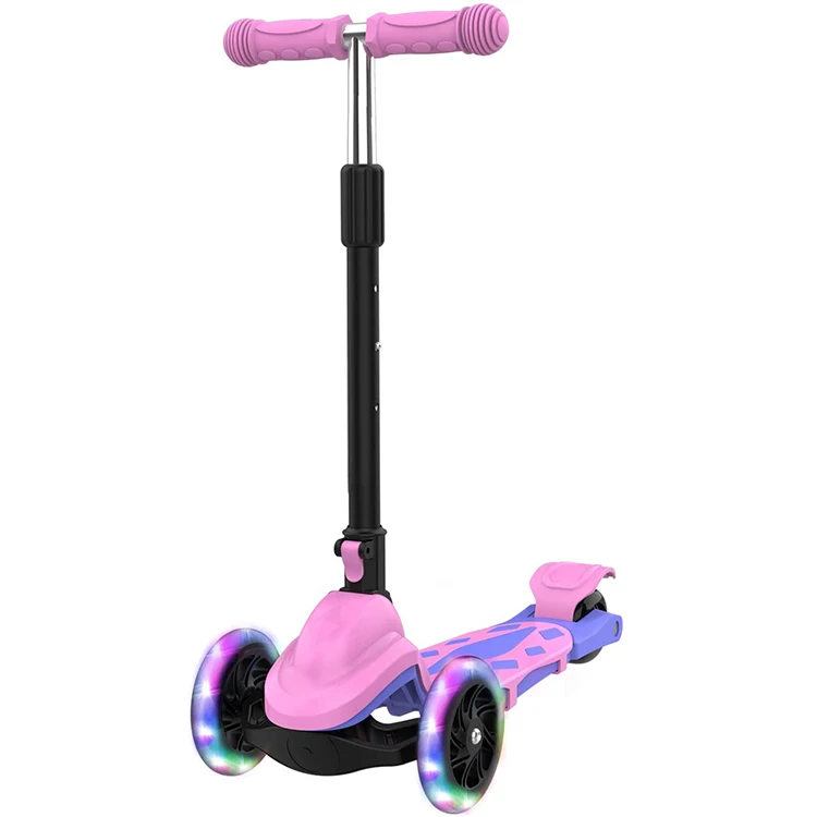 3 In 1 Foldable Kids Pedal Kick Battery Scooter For Kids