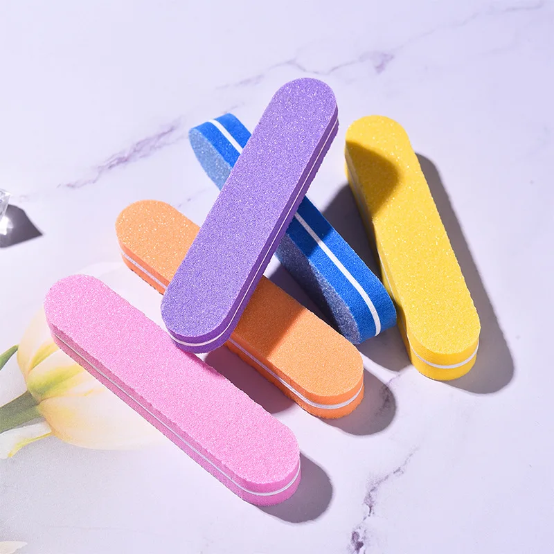 Bview Tool Disposable Mini Colorful Hot Sale EVA Sponge Nail Buffer Block for Professional Nail Buffer
