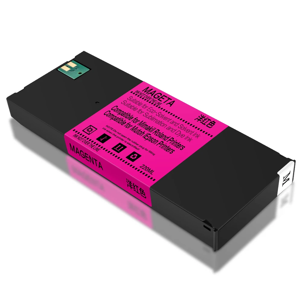 MWEI BY-20 220ML DTF Ink Cartridge With One Time Chip and DTF Ink For Roland