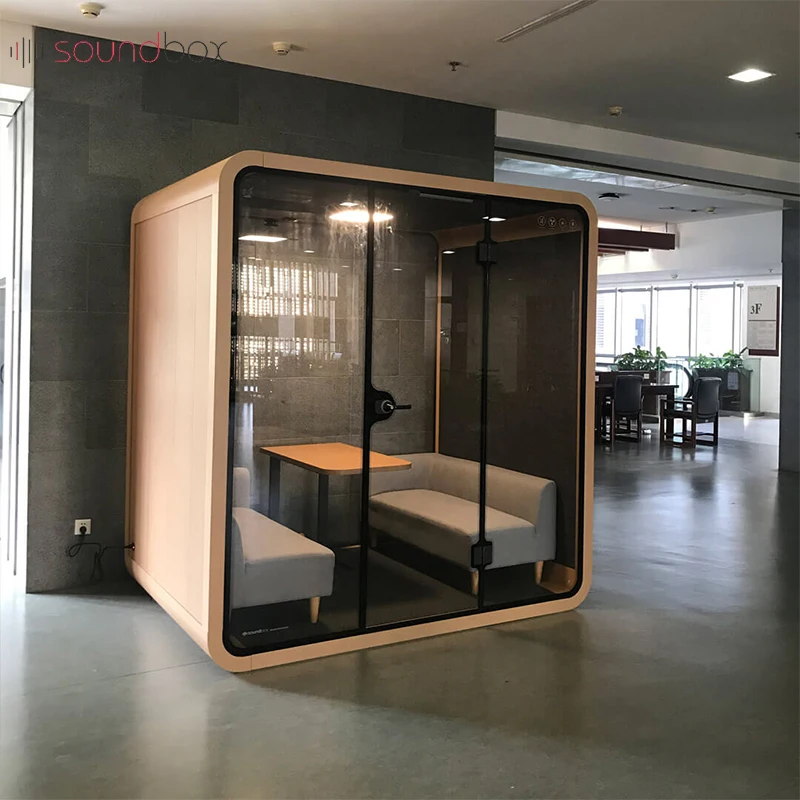 M SIZE Movable Meeting Soundproof Booth Acoustic Private Office Meeting,outdoor Phone Booth Office Working Studio Sound Booth/