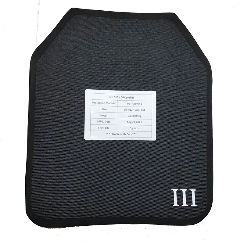 NIJ III Bulletproof Plate Tactical Vest Level 3 Body Armor Cover PoliceMilitary Alumina ceramic bulletproof insert  Fabric Nylon