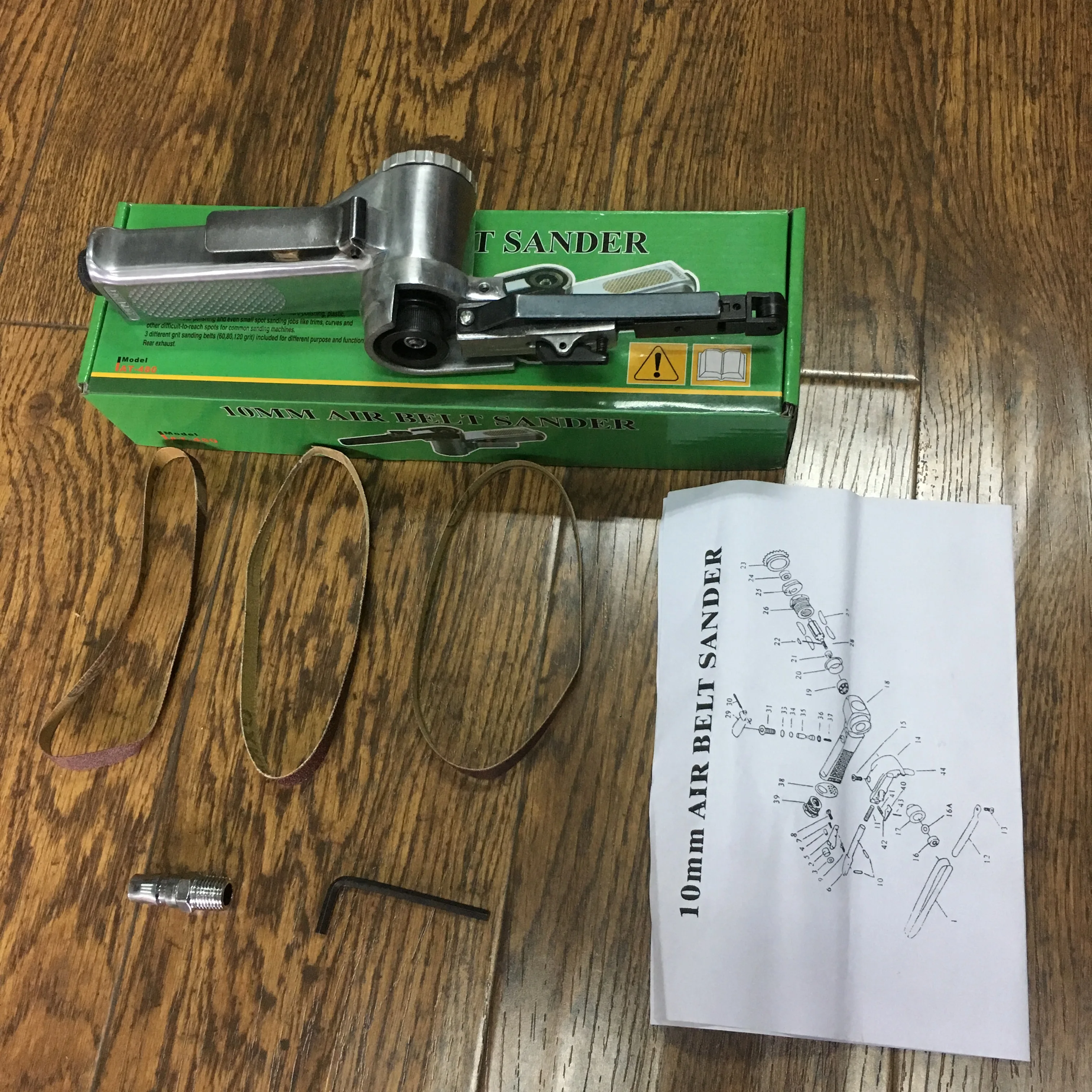 Пневматическая ленточная шлифовальная машина для воздушного компрессора, 10 мм, 16000 об/мин, шлифовальная машина