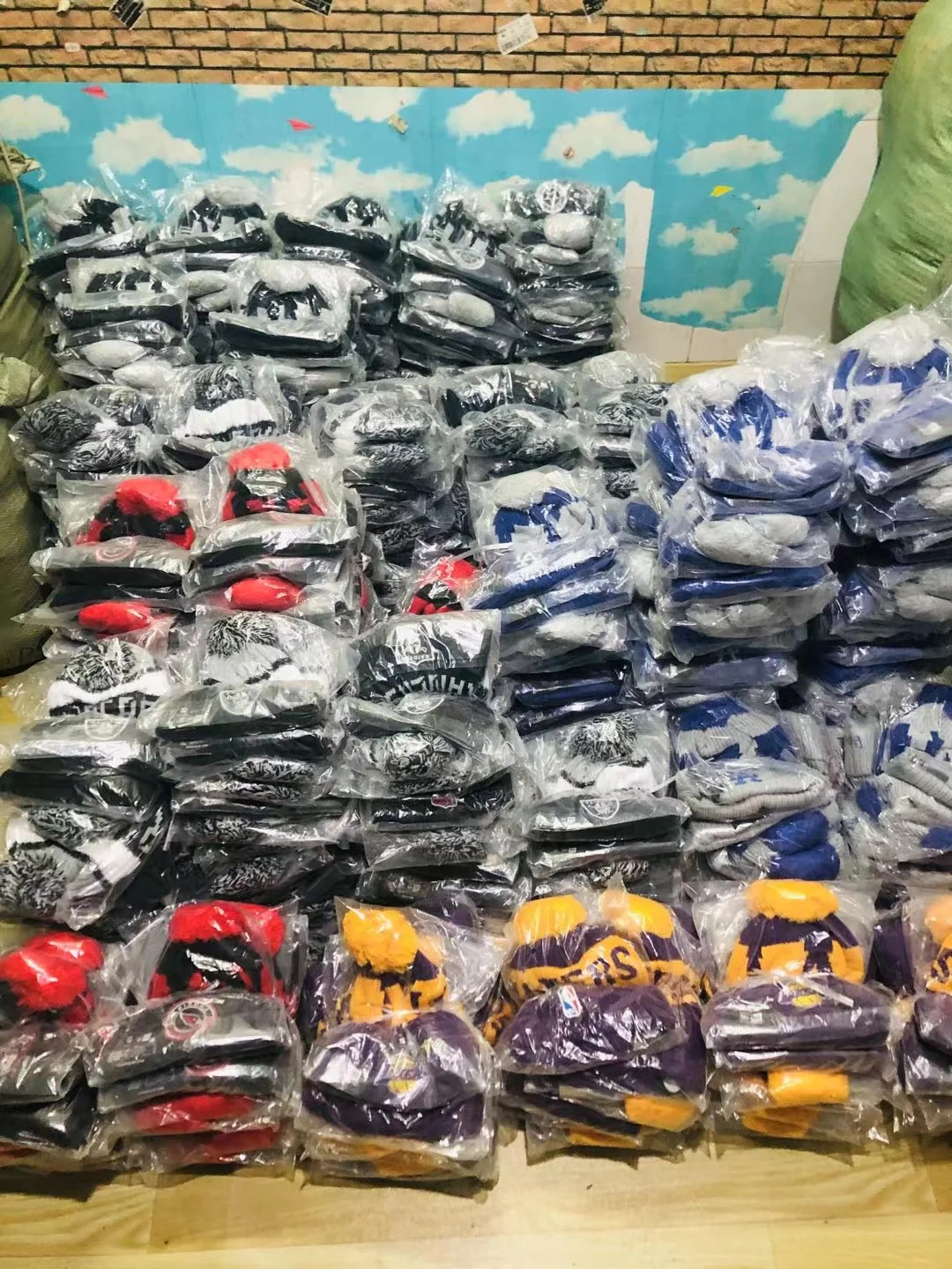 Wholesale American Football Beanie Hat Beanies Embroidery Winter Hats knitted Caps for 32 teame