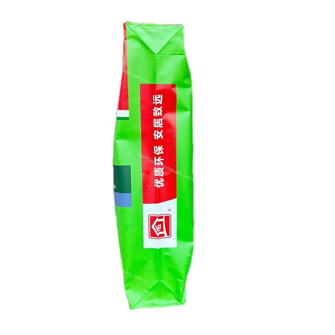 Matte Print BOPP laminated square bottom Gypsum lime Packing sack Plastic woven PP valve bags 25kg