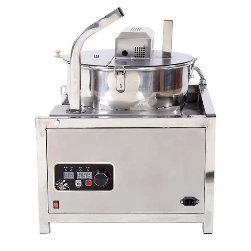 Industrial Automatic Electric Heating Corn Popping Maker Stainless Steel Ball Shape Caramel Sweet Popcorn Machine