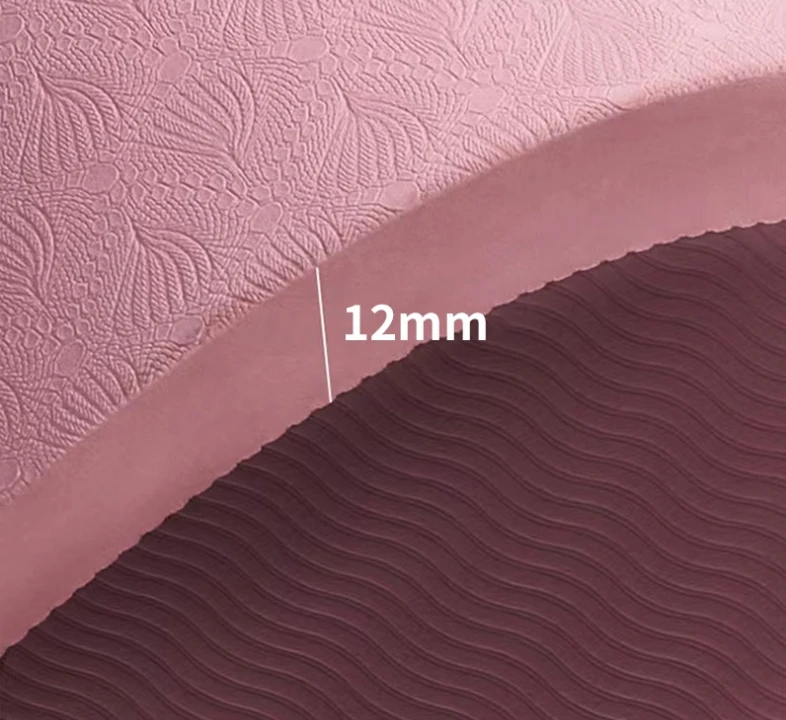 Pink sweat absorption PU thick yoga mat for children crawling fitness dance mat manufacturers wholesale oversized