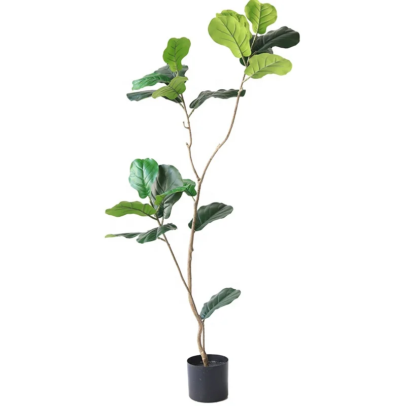 Y-shaped trunk banyan tree by plastic material green plant interior decoration artificial plant life size artificial trees