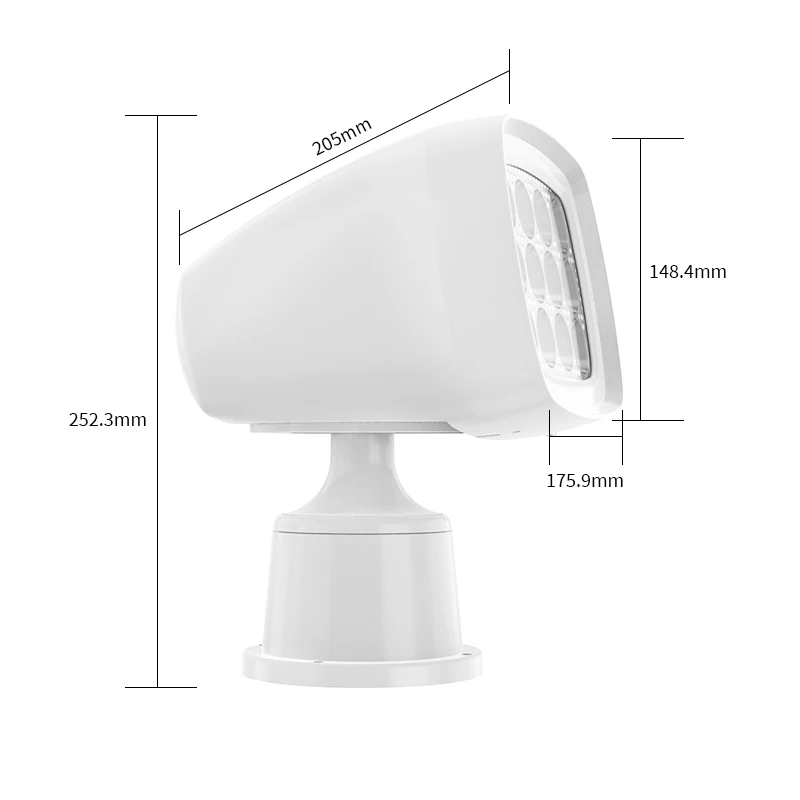 Marine 12v/30v Yacht Boat Ship Remote Control cool white Hid Led Searchlight With Wire Searchlight Lamp