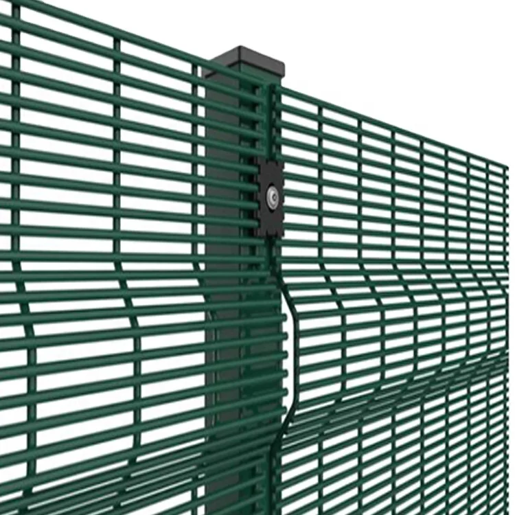 358 High Security Mesh Fencing Customized Curves 358 Fence Anti Corrosion 3mm-6mm Wire Diameter