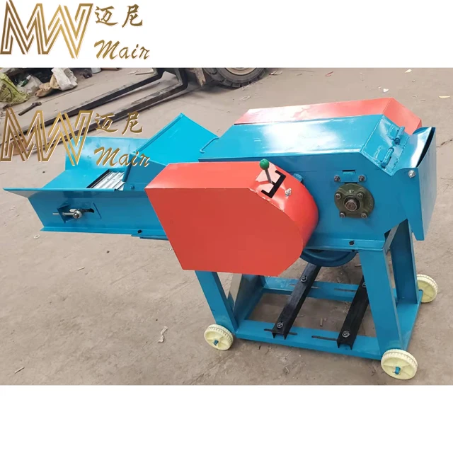 Portable Agricultural Electric Fodder Silage Grinder  Farm Diesel Animal Feed Chaff Cutter for Grass and Straw