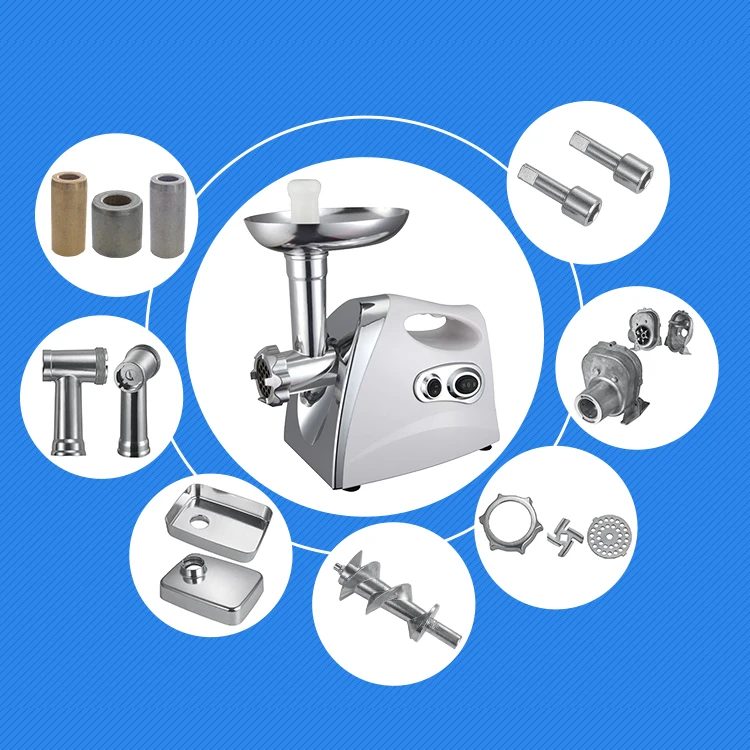 42#52# Electric Stainless Steel Meat Grinder Head Worm Fixing Ring Cutting Meat Mincer Blades And Plates