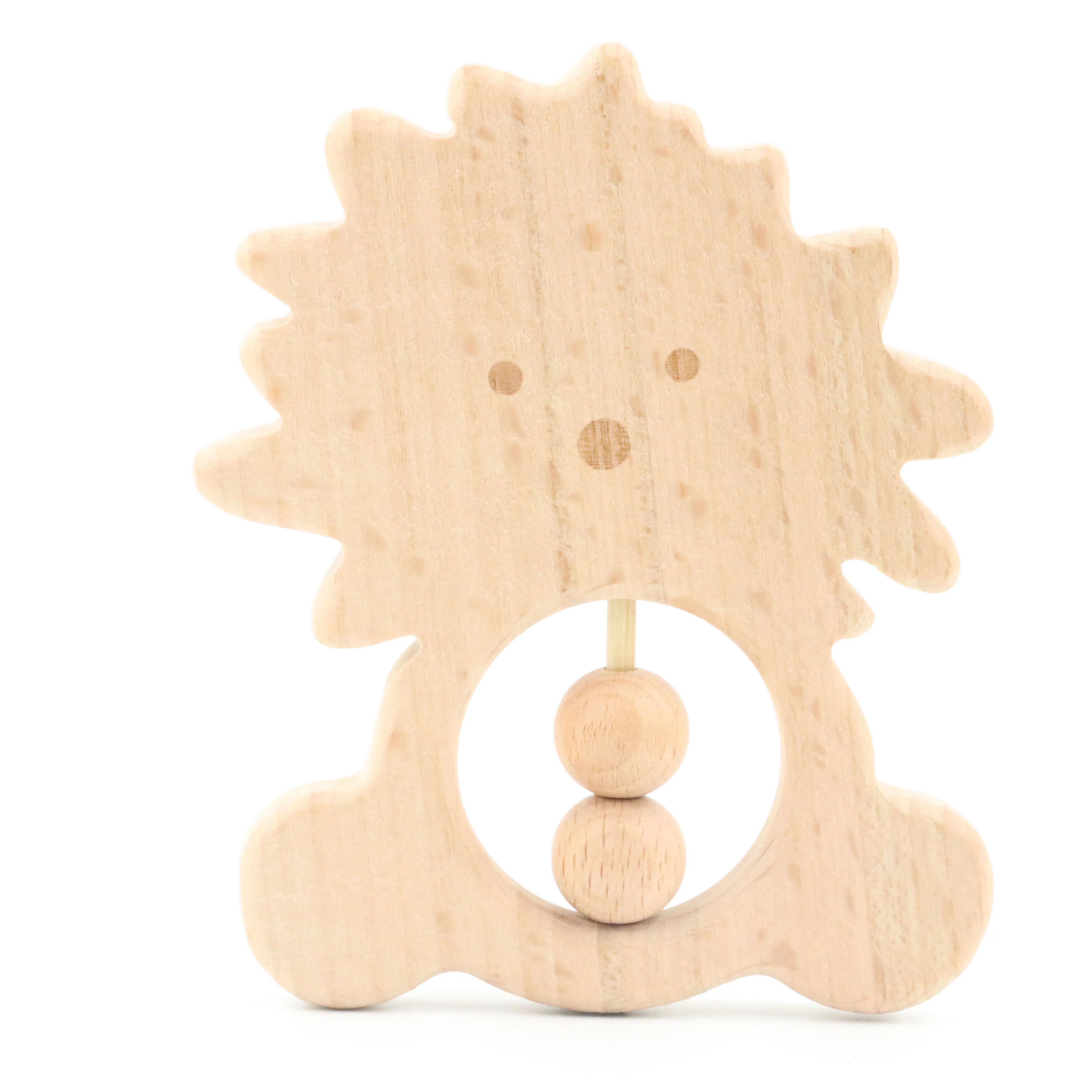 Милый сенсорные деревянный Прорезыватель для зубов при прорезывании зубов игрушечных колец