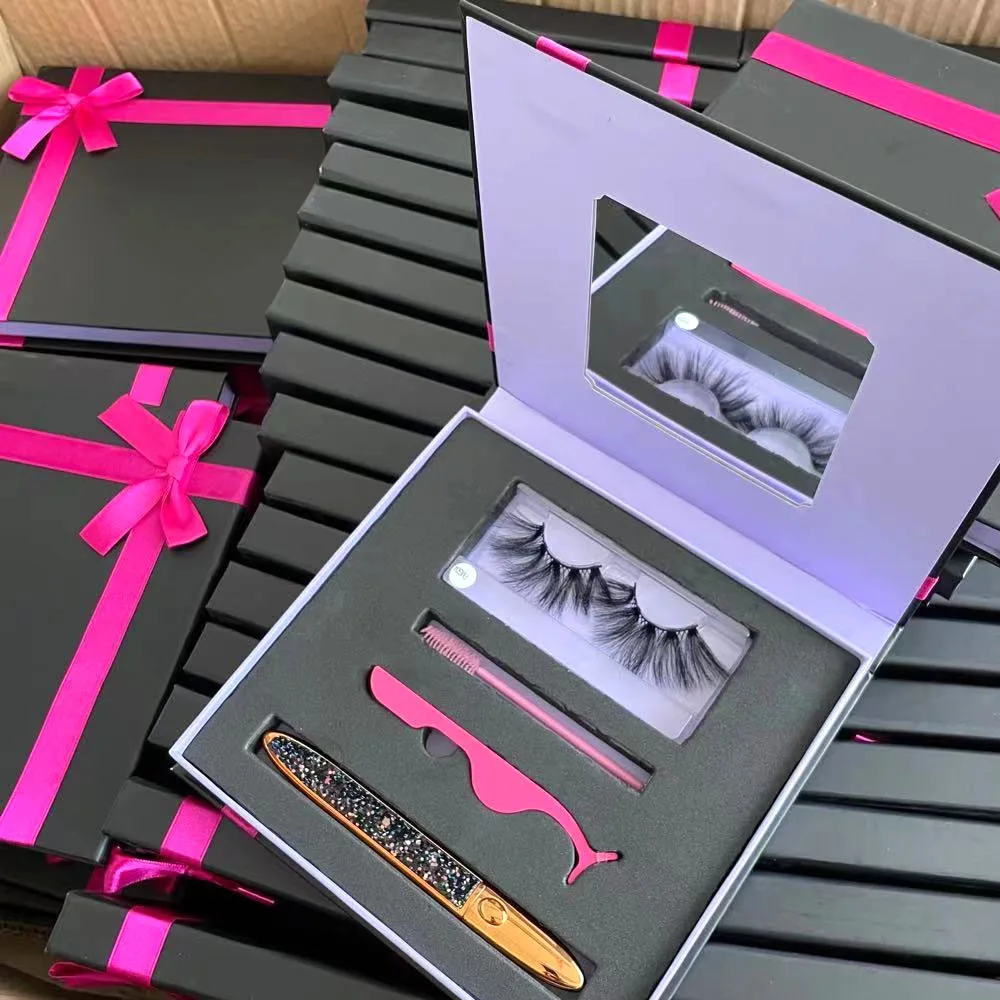 
False 25mm full strip eyelashes mink 3d fluffy Handmade eyelashes lashes3d wholesale vendor 25mm 3d mink lashes eyelashes 