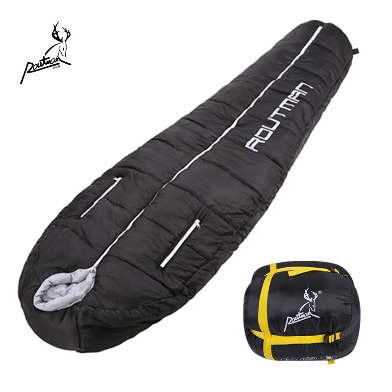 
RS-97 ROUTMAN Custom Printed Winter Outdoor Travel Waterproof Mummy Sleeping Bags for Cold Weather 