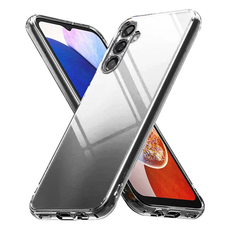 For Samsung A05 A15 A25 A35 A55 A04 A13 A14 A22 A series 2.0mm Clear soft TPU protective shell cover cell mobile phone case