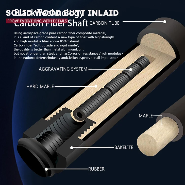 Wholesale Standard 12.9mm Head Billiards Cue 1/2 Nine Ball 147cm Fiberglass Pool Billiard Cue Stick