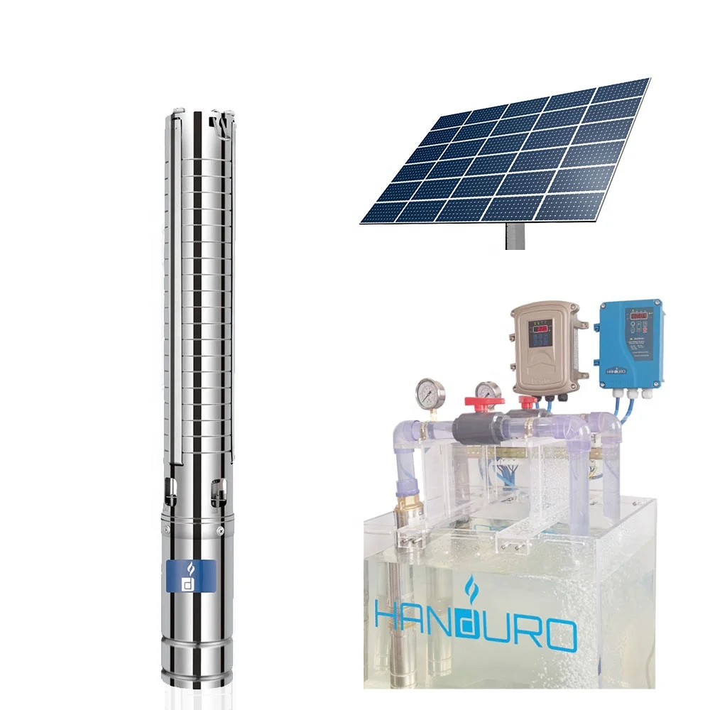 72v 600w 4.5m3/h 80m 3inch stainless steel submersible solar water pump