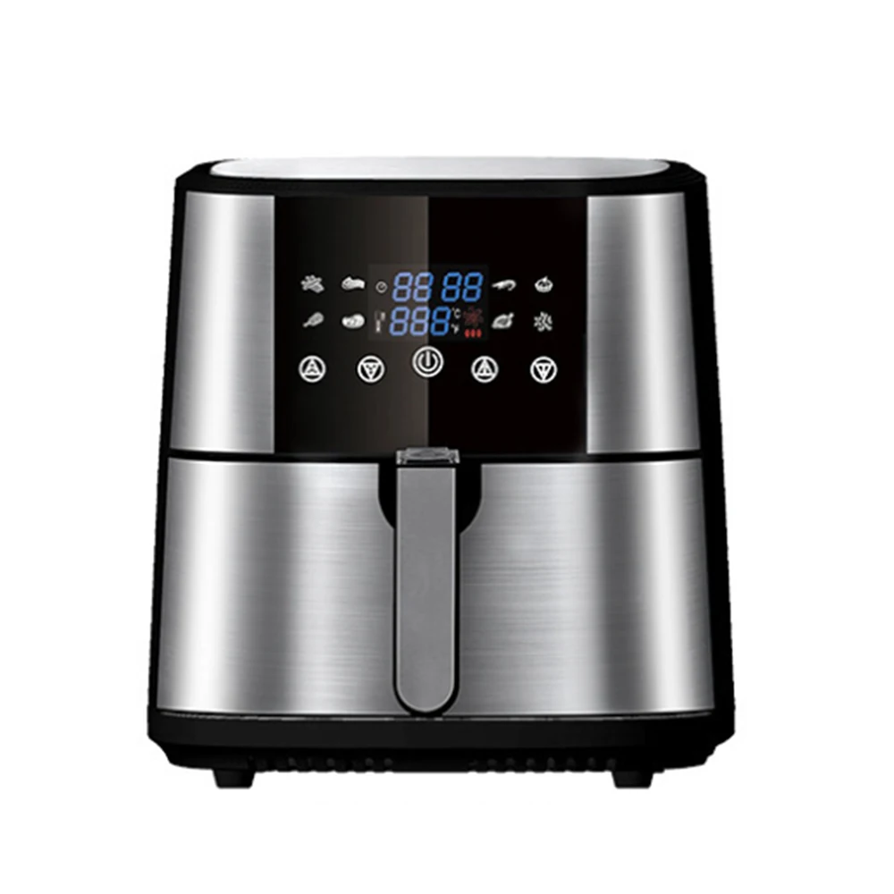 New design Lcd Air Fryers Electric Air Fryer 8L Stainless Steel Smart French Fries Air Fryers from China