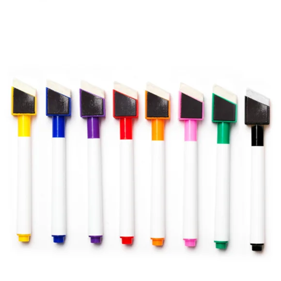 Dry Erasable Whiteboard Marker with Oblique Brush Board Eco Friendly Whiteboard Marker Pen
