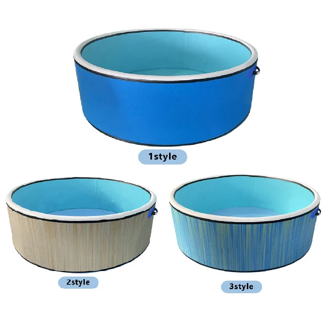 Portable swimming outdoor Water Cold Ice Barrel Recovery Pod Ice Foldable Cold Plastic Tub Bath