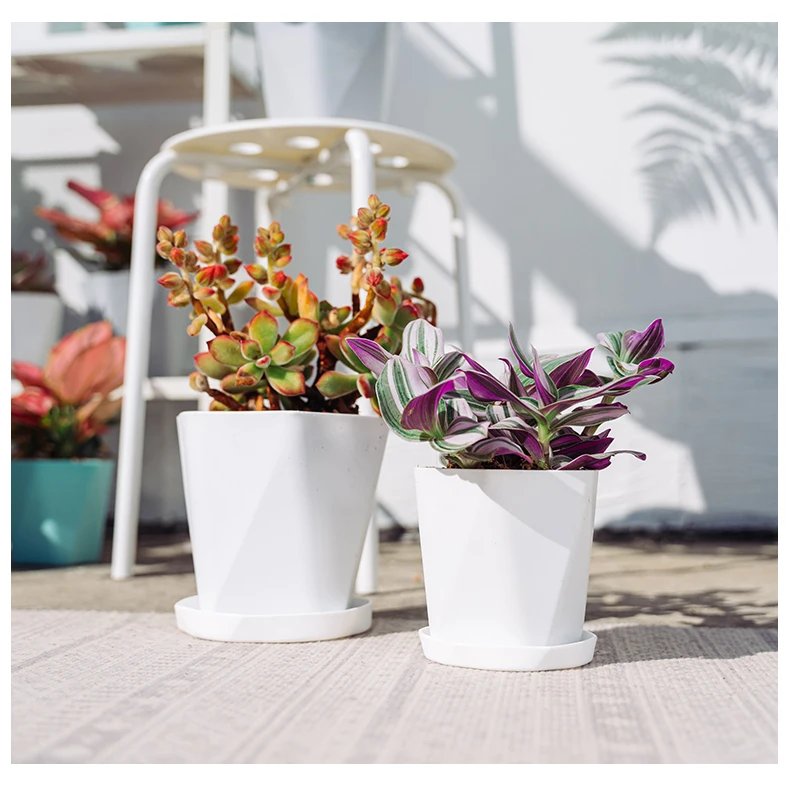 Лидер продаж, цветочный горшок в современном стиле, полипропиленовый пластиковый цветочный горшок для дома или улицы