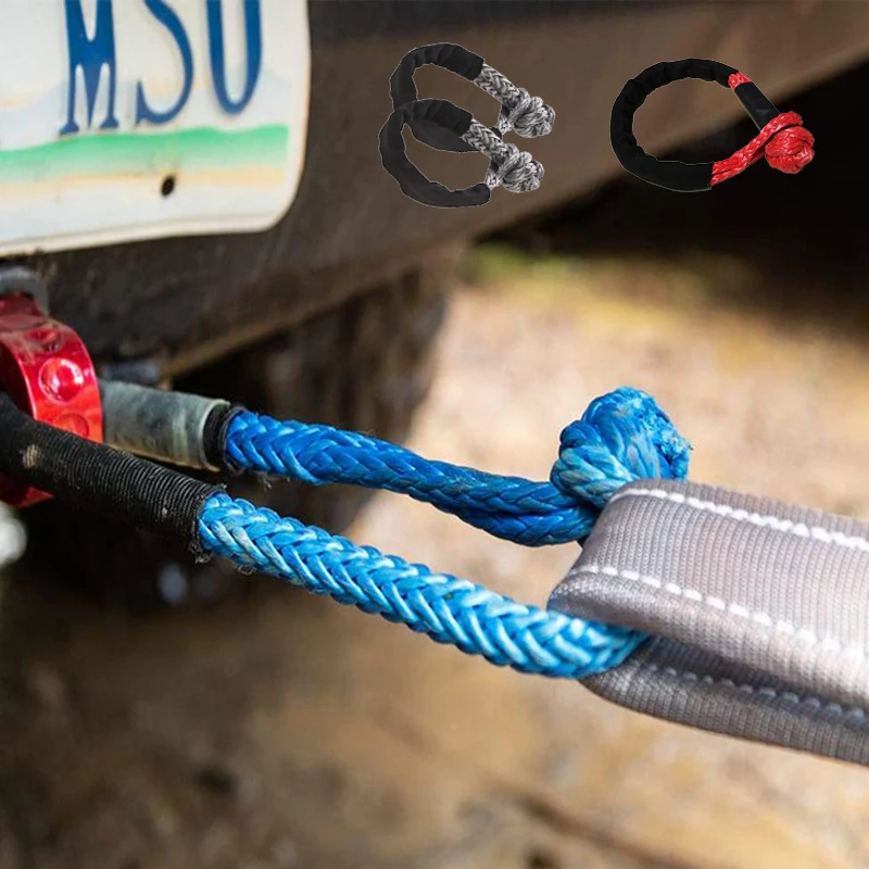 10MM 14Ton 4x4 Off-road recovery towing application soft shackle rope