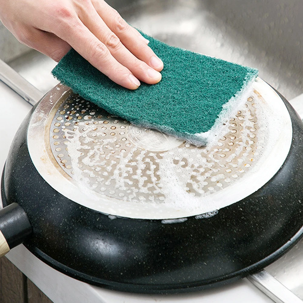 Кухонная мочалка, чистящая щетка, полиэфирные зеленые губки, кухонные мочалки