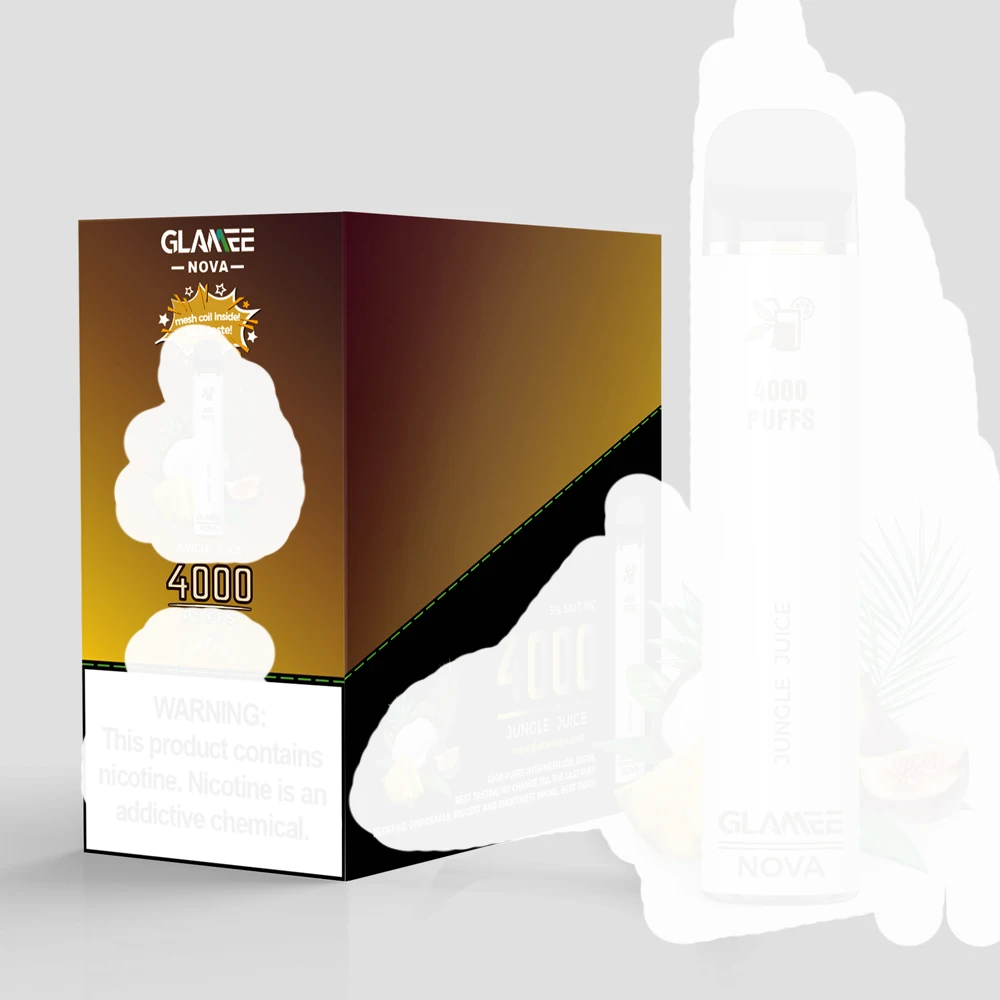 Упаковка для вейпа Glamee Nova с бесплатной доставкой 4000 25 распродажа цветов от оригинального завода glamee