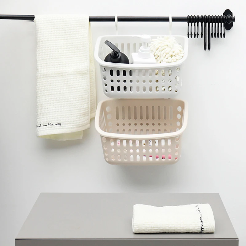 Wholesale  plastic wire mesh fruit white storage basket kitchen bath toy organizermetal with for bath