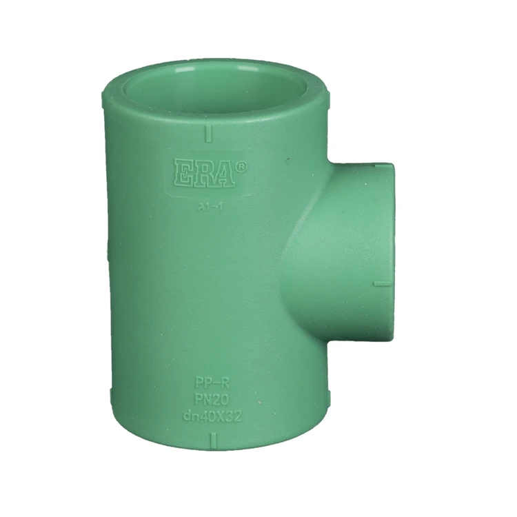 ERA Ppr Reducing Tee Reducing Plastic Plate Cheap Price PPR Type II Pipe Fittings Reducing Tee