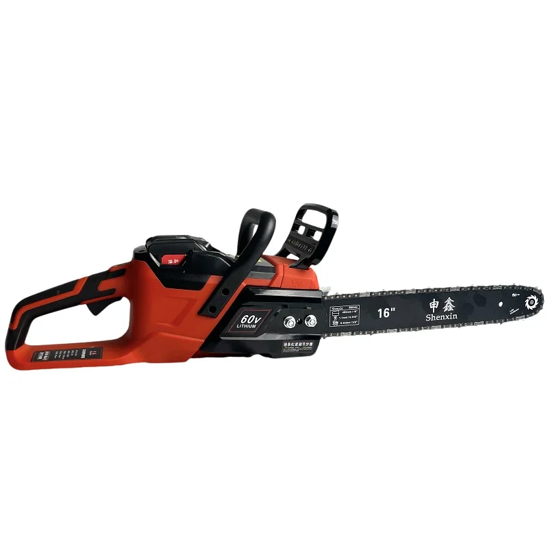 16 inch Battery operated chain saw garden tools Handheld rechargeable mini 60V cordless electric chainsaw