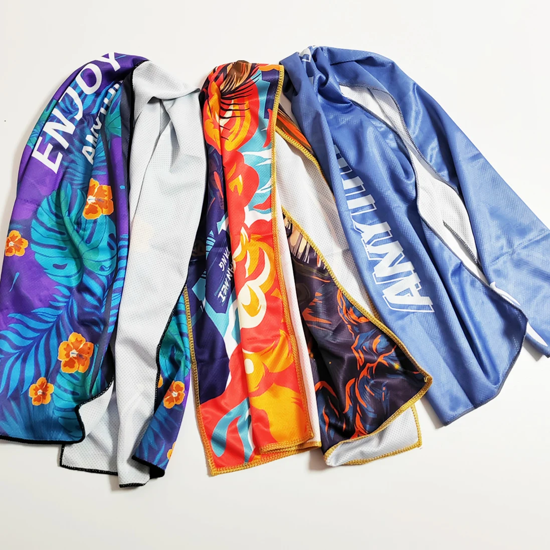 multi-color instant cooling ice towel Microfiber long sports towel for workouts