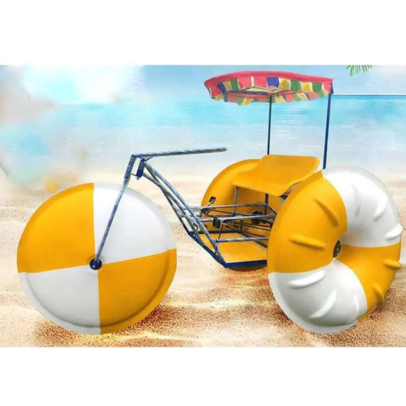 Three Wheels Water Tricycle 2-person Fiberglass Wheeler Water Pedal Bike for Sale