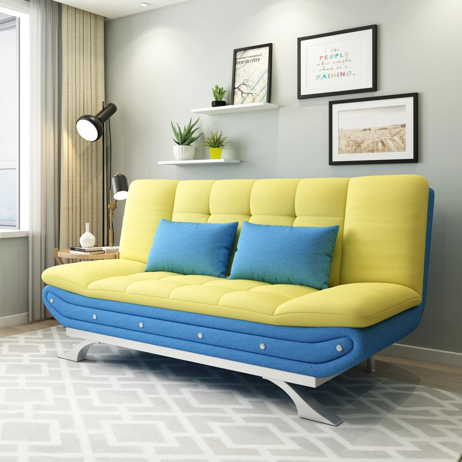living room sofa bed simple design 1.2m width sofa cum  bed  features folding function