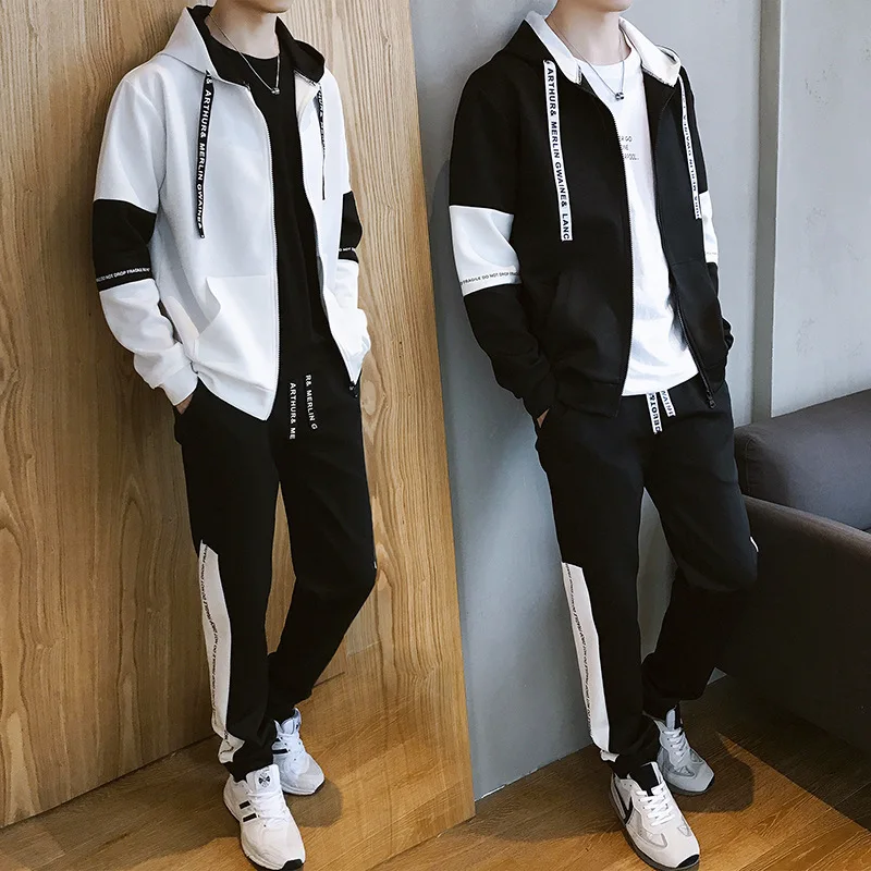 Wholesale Outdoor Sports Track Suit Set Pus Size Training Jogging Running Tracksuit for men