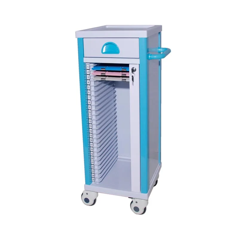 MK-P14A больничной медицинской отчетности тележка для поставщиков ABS пластиковые пластинки to Cart