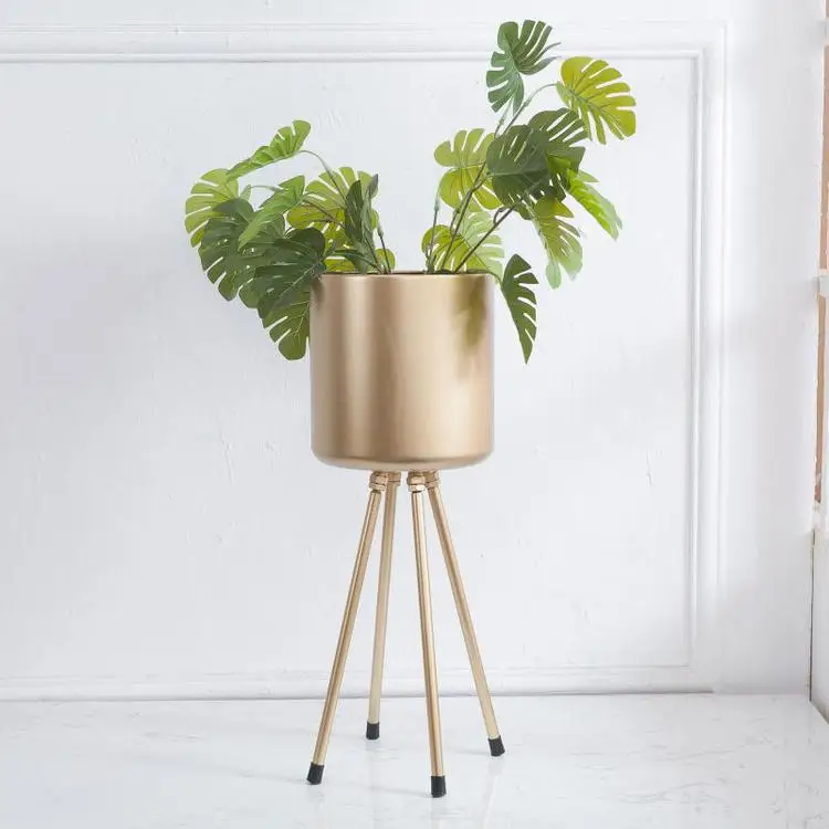 Floor Vase Living Room Balcony Interior House Decor Vase New Florero De Metal Decorativo Metal Large Gold Vase Floor Decoration