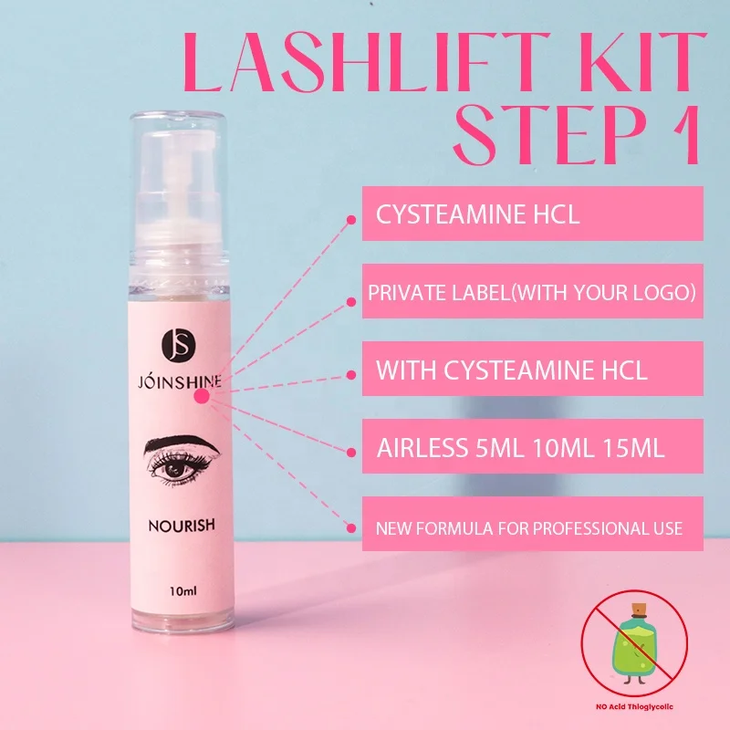 New Formula Eyelash Lift Lotion Thioglycolic Acid Free Cysteamine Hcl Lash Lift Prem Set 5-8min Curling Natural Lash Lift Kit