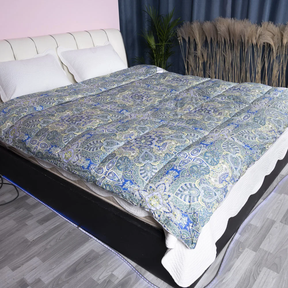 Winter king queen size machine washable quilt duvet set polyester comforter