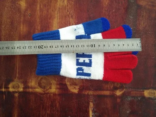 Custom Women Smart Glove Jacquard Logo   Men Cycling Touch Screen Winter Gloves  Three Finger Touch Pad Glove